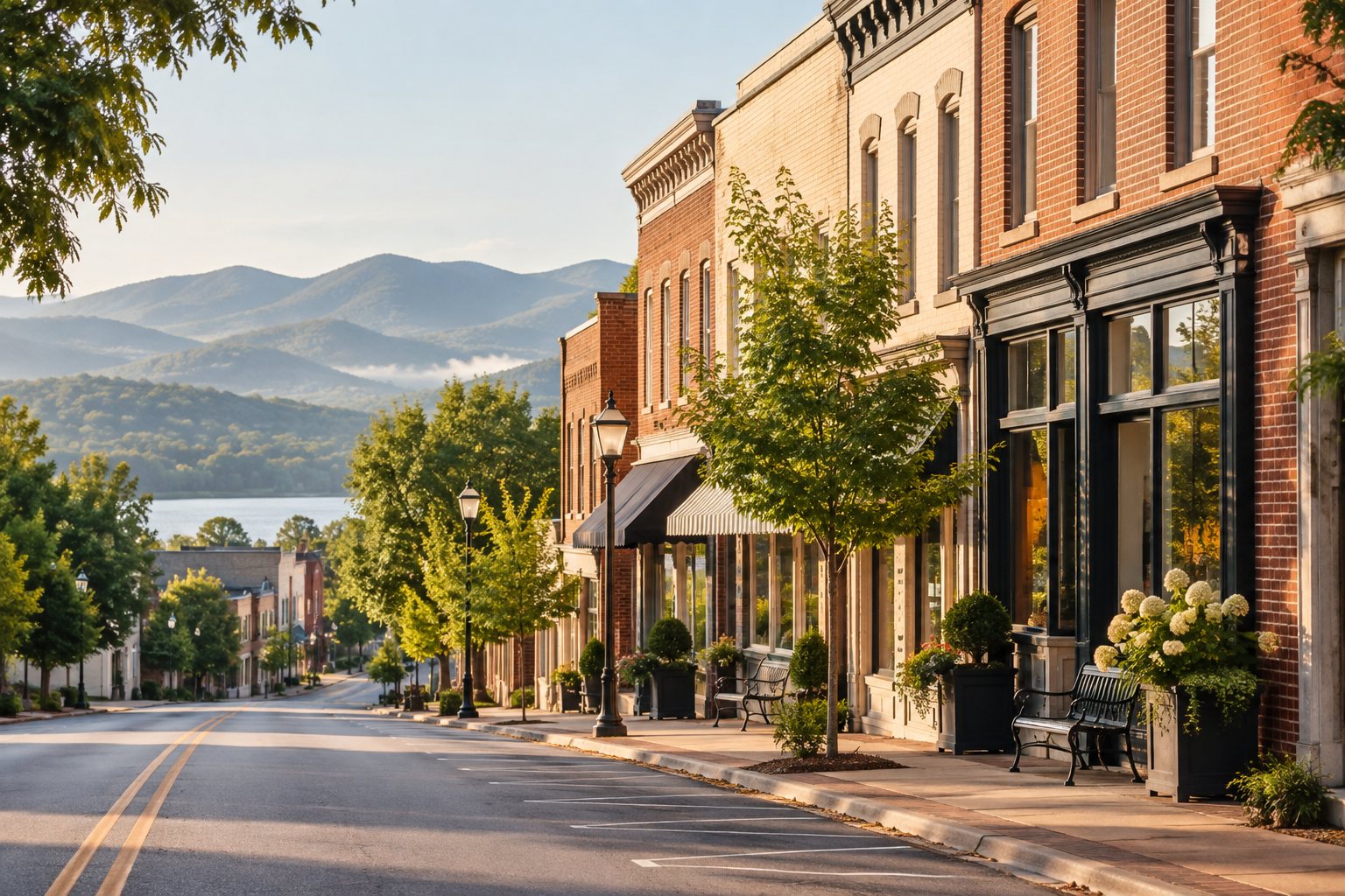 A Rutherfordton office street, illustrative